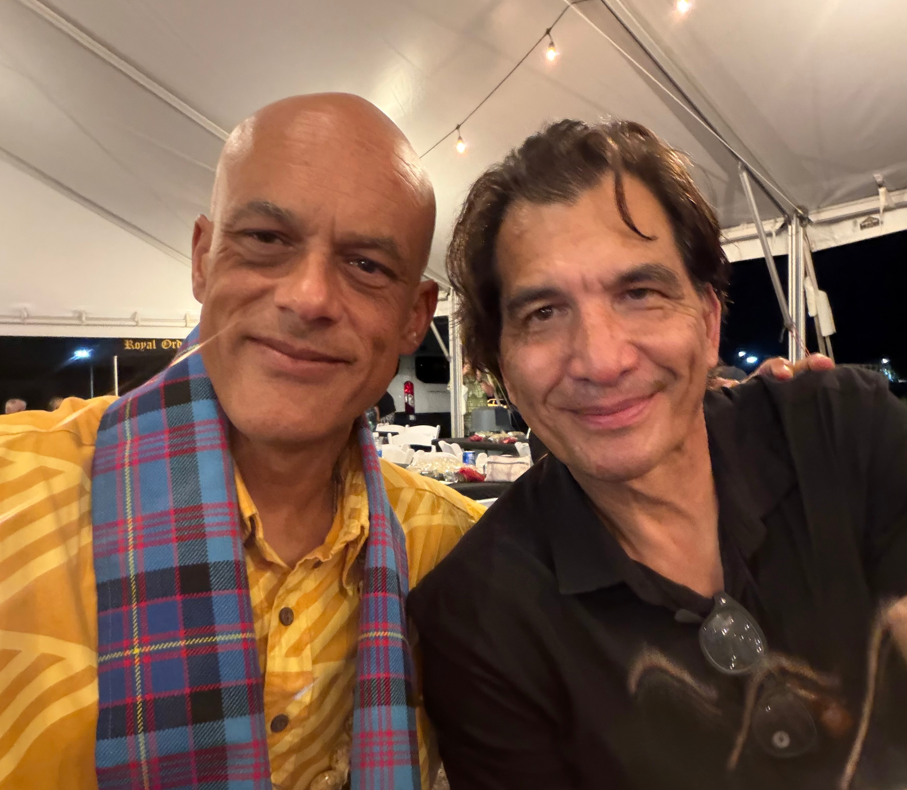 Kalim Smith and James Maioho at the Papa Aliʻi convention dinner